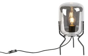 Okos design asztali lámpa fekete füstüveggel, wifi A60 - Bliss