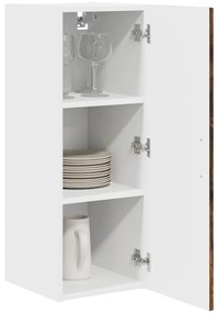 Fali konyhaszekrény 2 pcs Füstölt tölgy 30 x 31 x 80 cm Faanyag