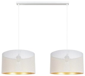 Csillár zsinóron ALDO 2xE27/60W/230V fehér