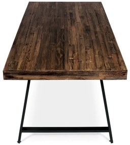 Tömörfa étkezőasztal 180 x 90 cm, fenyőfa