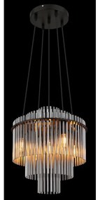 Globo 15698H2 - Csillár zsinóron GORLEY 5xE14/40W/230V fekete