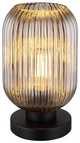 Globo 15469TS - Asztali lámpa NORMY 1xE27/40W/230V szürke