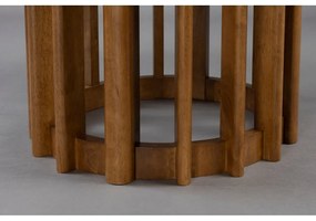 Kerek étkezőasztal diófa dekoros asztallappal ø 120 cm Barlet – Dutchbone