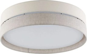 TK LIGHTING 5774 ECO Ernyős Mennyezeti Lámpa Bézs, Fehér E27 IP20