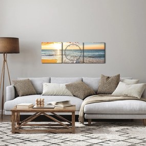 Kép - Napfelkelte (órával) (90x30 cm)