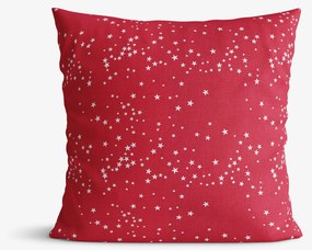 Goldea karácsonyi párnahuzat valencia - csillagok piroson 45 x 45 cm