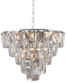 Kristály csillár láncon CHELSEA 6xE14/40W/230V