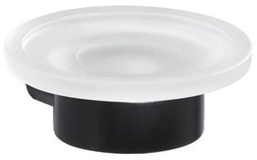 Gedy - PIRENEI fali szappantartó tejüveg/matt fekete