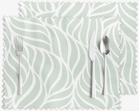 Goldea teflonbevonatú reggeliző alátét - zsályazöld vonalak - 2db 30 x 40 cm