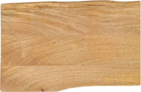 vidaXL tömör mangófa természetes élű asztallap 60 x 40 x 2,5 cm