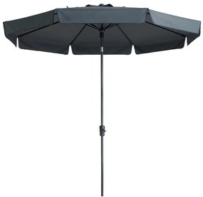 Madison Flores Luxe szürke kerek napernyő 300 cm
