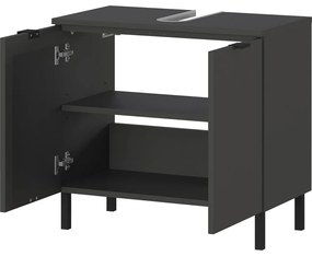 Antracitszürke fürdőszoba bútor szett Arcena – Germania