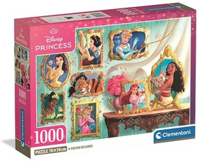 Disney Hercegnők Mozaic 1000 db-os Compact puzzle Clementoni