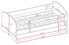 Ourbaby Loki fehér 140x70 cm