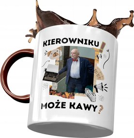 Bordó bögre Janusz Corwin Mikke Ajándék Nyomtatott fényképpel