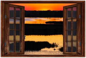 Poszterek 90x60 Naplemente tó