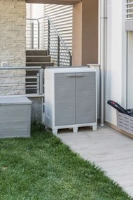 WOODYS LOW XL Szekrény világos szürke