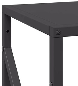 fekete hidegen hengerelt acél tűzifatároló 34x25x100 cm