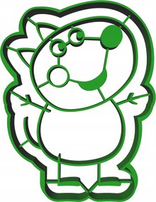 Forma Lyukasztó Mézeskalács kiszúró Peppa Malac Danny Kutya