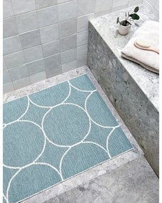 Világoskék kültéri-beltéri szőnyeg 70x100 cm Boo Haze – Pappelina