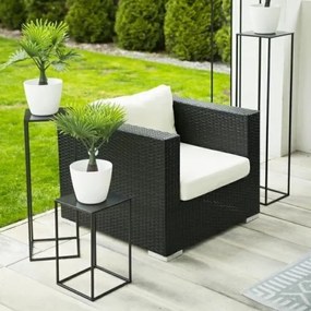 Virágállvány 70x24 cm fekete színben