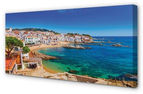 Canvas képek Spanyolország strand város parton 100x50 cm
