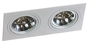 Azzardo Siro beépíthető lámpa, fehér, GU10, 2x50W, AZ-0771