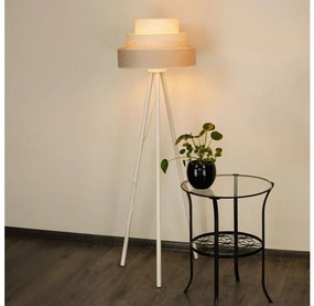 Brilagi - Állólámpa ALASKA LUNETA 1xE27/15W/230V szürke/krémes