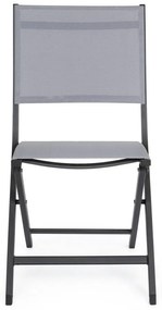 Szürke fém kerti szék Elin – Bizzotto