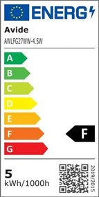 LED izzó, filament, E27, gömb, A60, 4,5W, 470lm, 2700K, AVIDE (AVLED002)