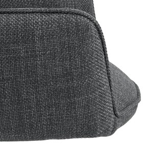 Sötétszürke kárpitozott karfás étkezőfotel szett 2 db-os Glenda – Actona