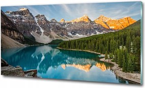 Fotó üvegkép Vízesés az erdőben 100x70