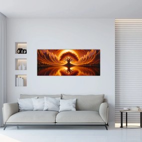 Kép – Fa a véres napban (120x50 cm)