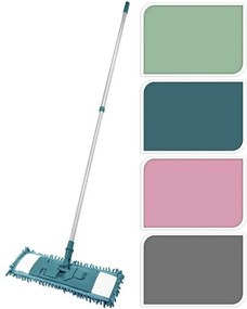 Ultra Clean padlómop teleszkópos rúddal, zöld