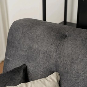 Sofa ARIA Szara Welurowa