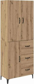 vidaXL Magasfiú fiókkal Artisan tölgy 69,5 x 34 x 180 cm Faanyag