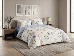 Mikroszálas flanel ágyneműhuzat GENTLE LEAVES krémszínű Ágyneműhuzat mérete: 70 x 90 cm | 140 x 200 cm