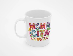 Fehér Mamacita anyák napi bögre mexikói stílusban