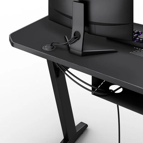 Gamer asztal SENSE7 Nomad Classic Desk, 140×60 cm Black color