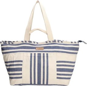 Kék-fehér nagy strandtáska „Sea Star”