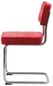 Piros kordbársony étkezőszék Rupert – Unique Furniture