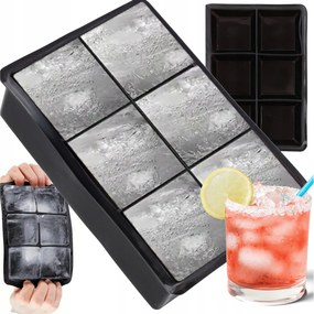 Szilikon Öntőforma Jégkocka Forma Kocka Nagy XXL