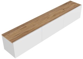 TV asztal/Szekrény Westham (fehér + atlanti fenyő) . 1102653