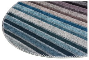 Kék-szürke mosható kerek szőnyeg ø 80 cm – Vitaus