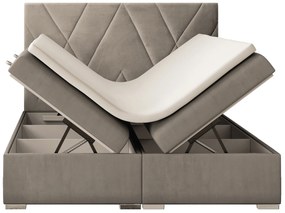 Franciaágy Boxspring 160 cm Lanarra (bézs) (tárolóhellyel). Akció -16%. 1020300