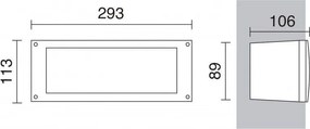 Novolux DEVON 084A-G31X2A-01 Beépíthető lépcsőházi lámpa 2x3W/GX53 350LM IP66