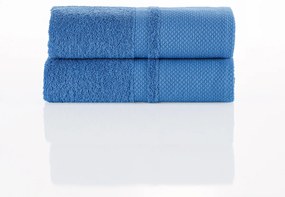 4Home Deluxe pamut törölköző kék, 50 x 100 cm , 2 db-os szett, 50 x 100 cm