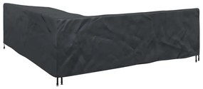Kültéri bútorhuzat Fekete 255 x 255 x 80 cm 600D Oxford Szövet