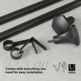 Acél bővíthető függönykarnis 92 - 183 cm Sita – Umbra