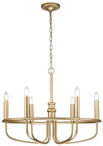 Kichler KL-CAPITOL-HILL6-PNBR - Csillár láncon CAPITOL HILL 6xE14/40W/230V